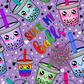 Suck My Boba Balls Hand Drawn Seamless Pattern