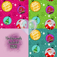 Sleigh Hippie Hand Drawn Seamless Pattern