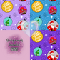 Sleigh Hippie Hand Drawn Seamless Pattern