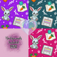 Ventie Trach Bunny Hand Drawn Seamless Pattern