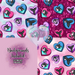 I Whaley Love You Hand Drawn Seamless Pattern