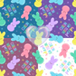 Chillin' with my Peeps Hand Drawn Seamless Pattern