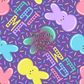 Eat Me Peeps Hand Drawn Seamless Pattern