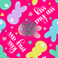 Kiss My Ass Peeps Hand Drawn Seamless Pattern