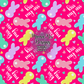 Kiss My Ass Peeps Hand Drawn Seamless Pattern