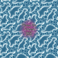 White Dino Bubbles Hand Drawn Seamless Pattern
