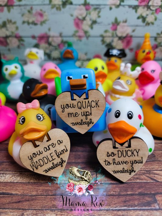 PERSONALIZED RUBBER DUCK VALENTINE