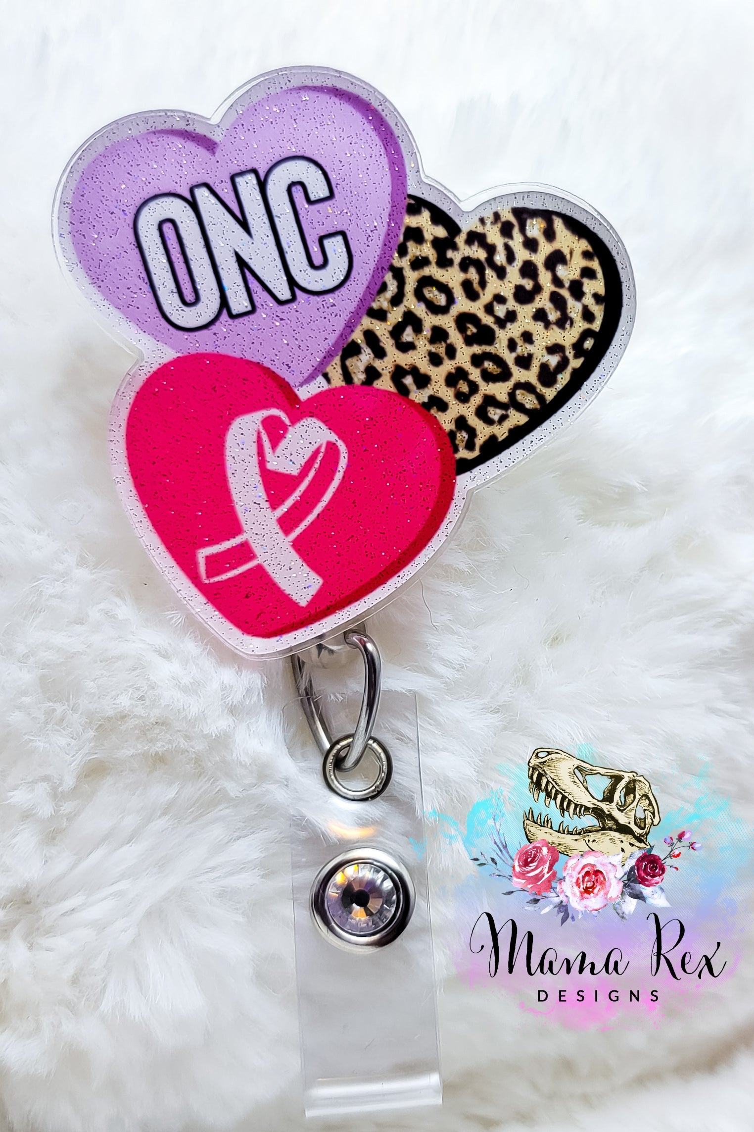 Cancer Ribbon Conversation Hearts ONC Infusion – MamaRexDesigns