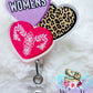 Floral Uterus Conversation Heart MIDWIFE OBGYN WOMENS
