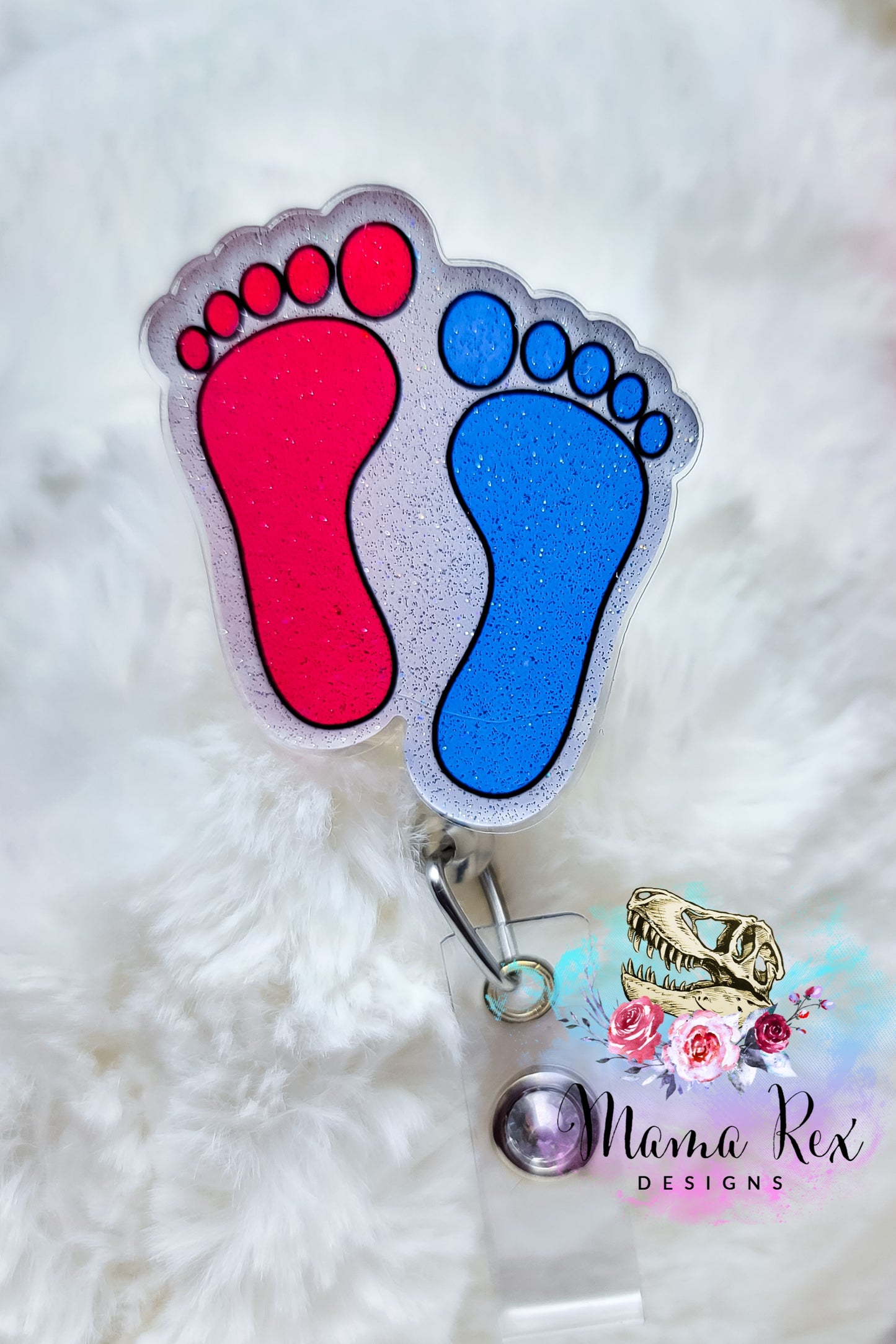 Pink and Blue Baby Feet