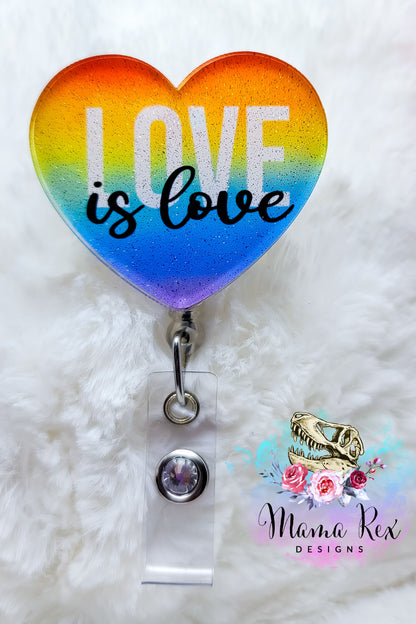 Love Is Love Rainbow Heart