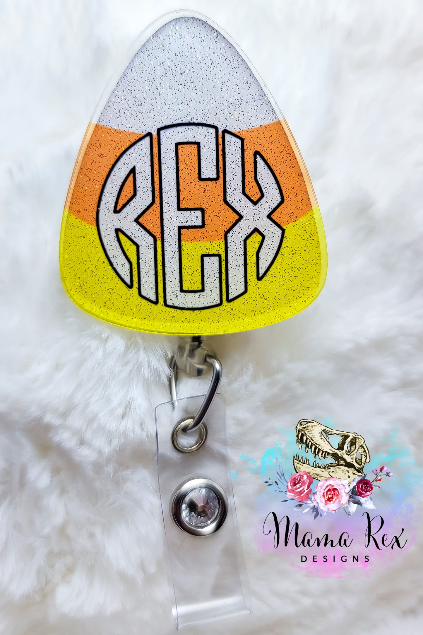 Monogrammed Candy Corn