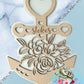 Floral Anchor Cruise Door Magnet